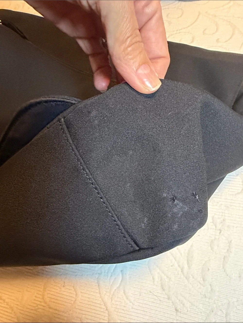 Black Canvas Messenger Bag by GAP.